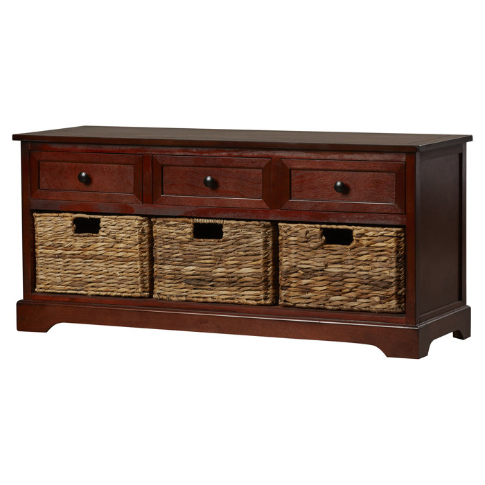 Birch Lane™ Adayla Solid Wood Drawers Storage Bench & Reviews Wayfair